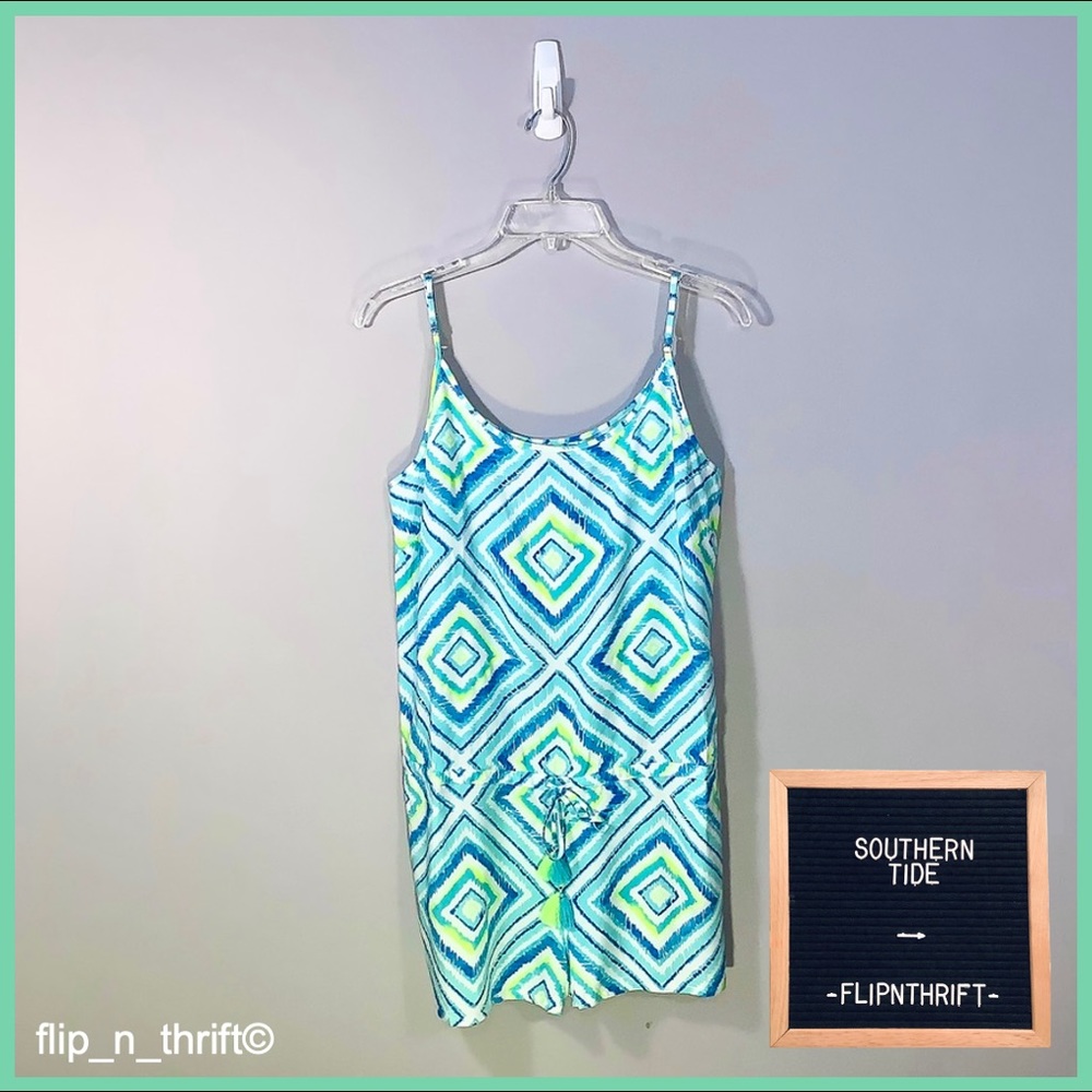 🏷NWT SOUTHERN TIDE🌊 Kendall Geo Romper